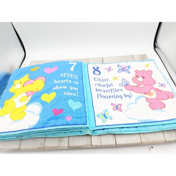 Vintage Cranston VIP Care Bears Counting Soft Book Complete - Picture 5 of 7